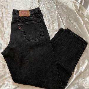 Black 550 Levi’s jeans